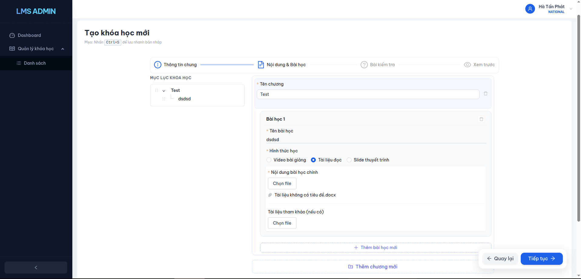 Learning Management Platform